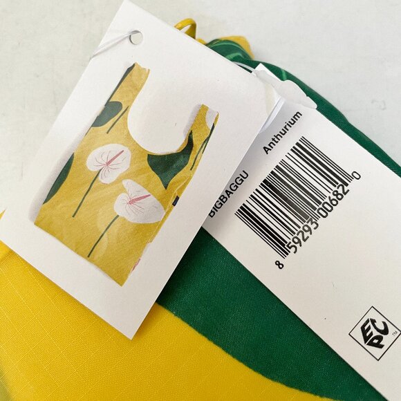 NEW Baggu ANTHURIUM Big Reusable & Packable Shopping Bag Tote NWT Discontinued - Picture 5 of 6